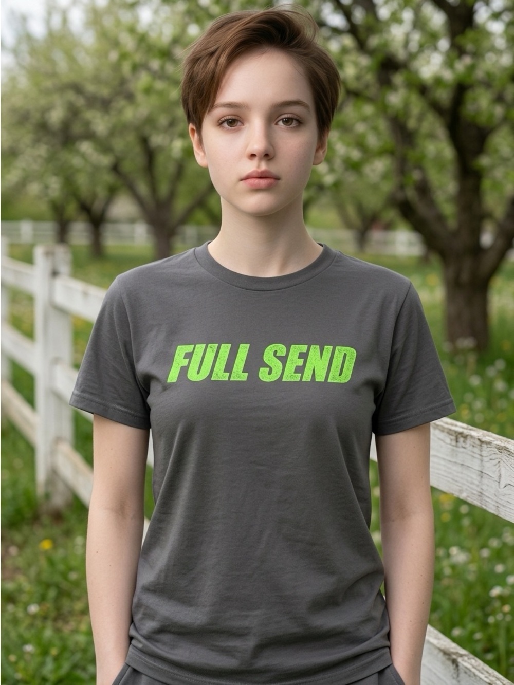 NWT FULL SEND Unisex Black Short Sleeve Graphic Logo Tee Shirt A Size Small